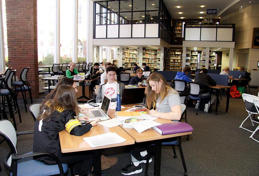 Upper school library